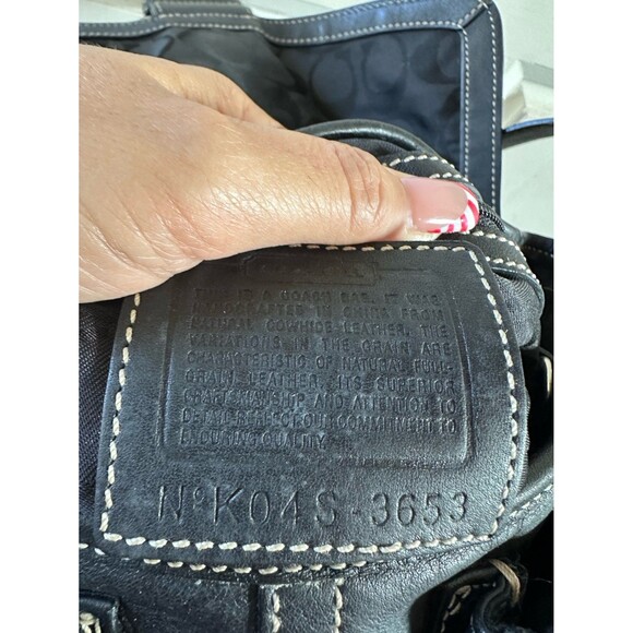 Vintage Y2K Coach 3653 Rare Black Leather Buckle Sufflette Soho Shoulder Bag - Picture 9 of 9
